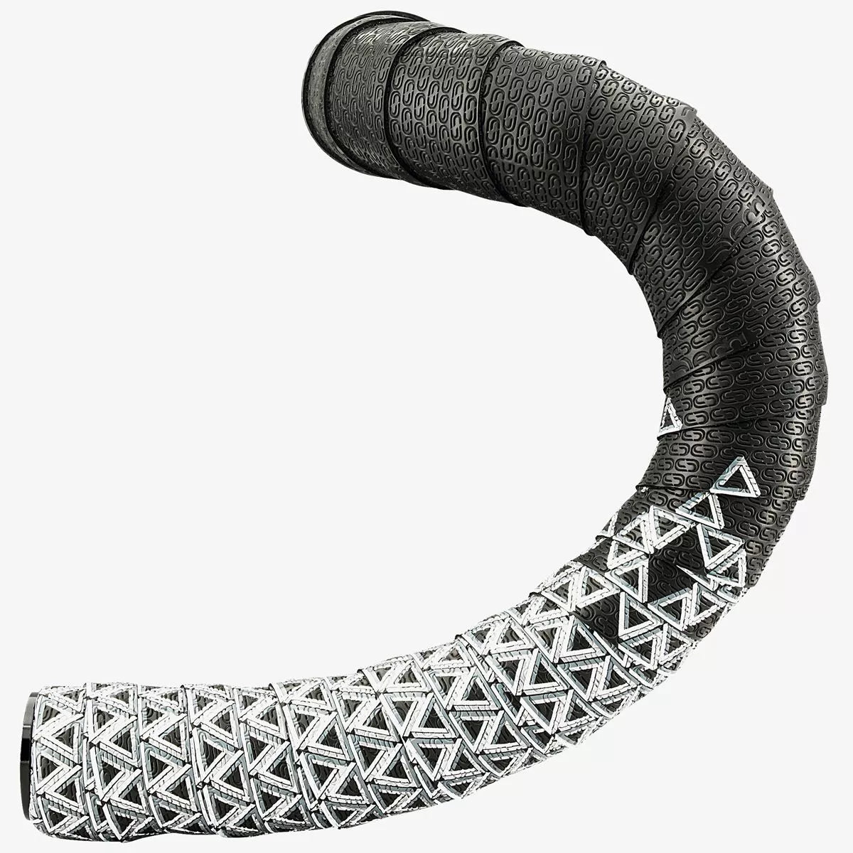 DEDA LOOP + END-PLUG Handlebar Tape, Black/Silver