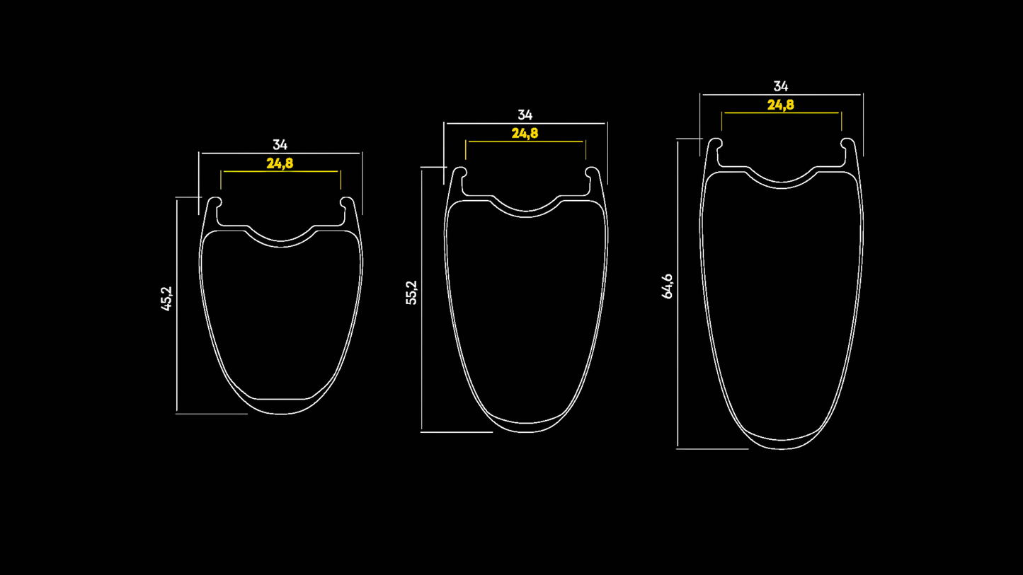 Para Kół MAVIC COMETE 45-55 Tubeless Ready (Center Lock)