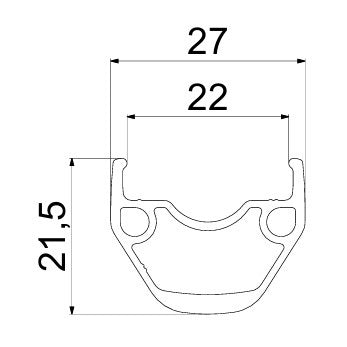 Para kół MAVIC ACCESS RG22 DISC (centralna blokada)