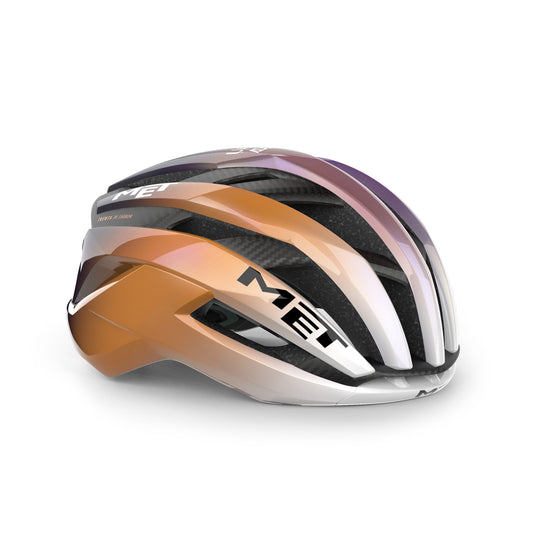 Kask MET TRENTA 3K CARBON UAE TEAM ADQ 2026 fioletowy/pomarańczowy