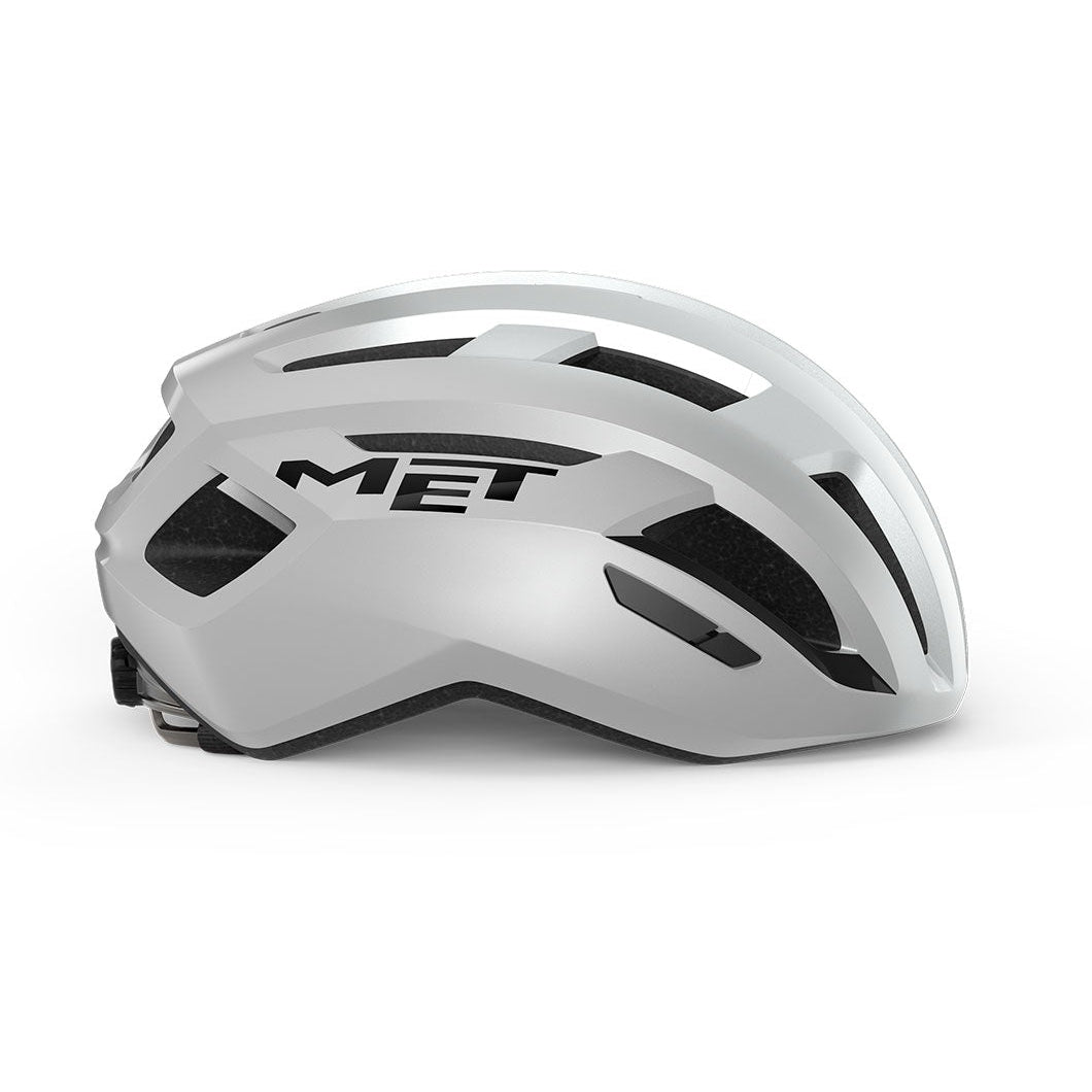 Kask szosowy MET VINCI MIPS biały srebrny błyszczący