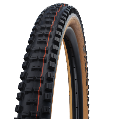 SCHWALBE BIG BETTY 27.5x2.40 ADDIX SOFT SUPERGRAVITY opona bezdętkowa miękka czarna/brązowa