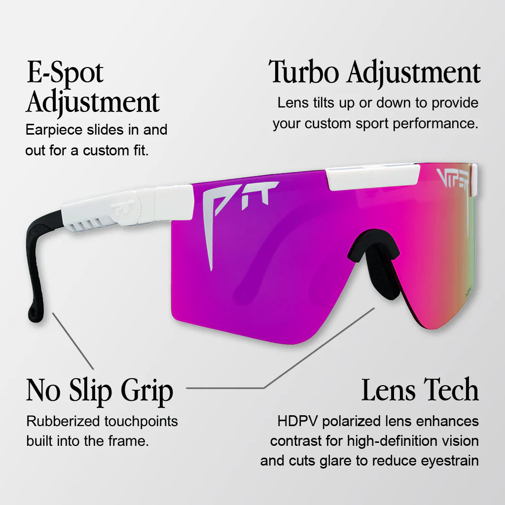 PIT VIPER THE REC BEACH ORIGINAL 2.0 NARROW HDPV Polarized Goggles Blue/Purple