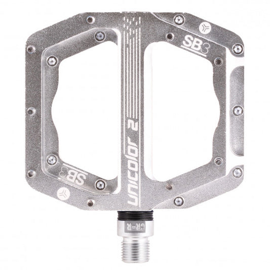 SB3 UNICOLOR 2 Silver flat pedals