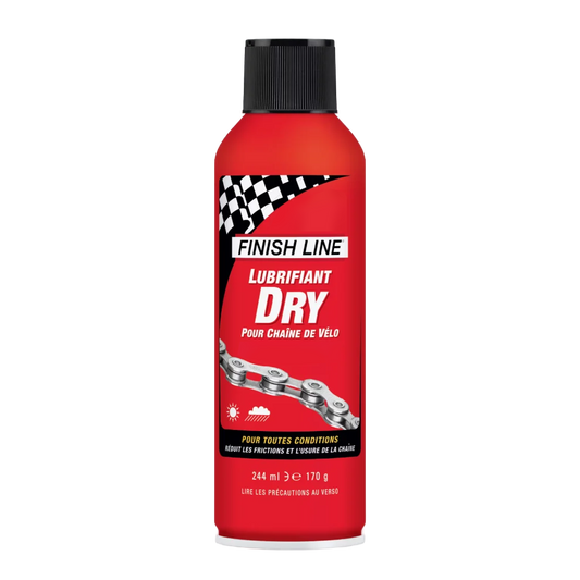 Smar do Łańcucha FINISH LINE DRY LUBE Teflon - Wszystkie Warunki – Aerozol (244ml)