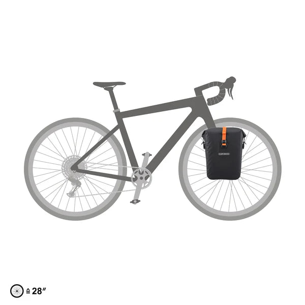 Pair of ORTLIEB GRAVEL PACK QL 2.2 29 L Luggage Bags Black