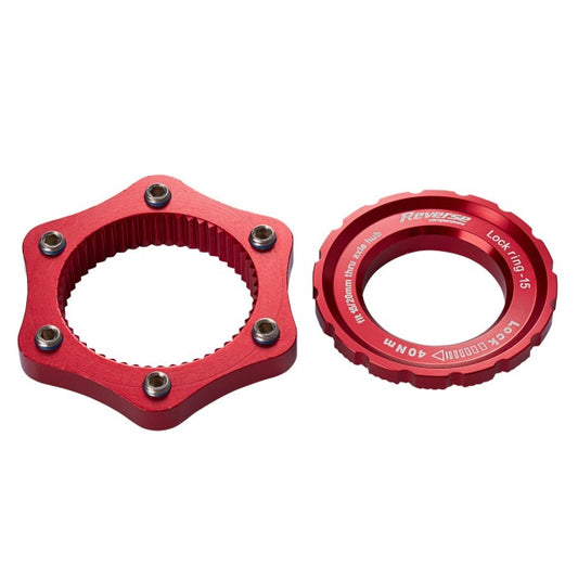Centerlock adapter REVERSE COMPONENTS Red