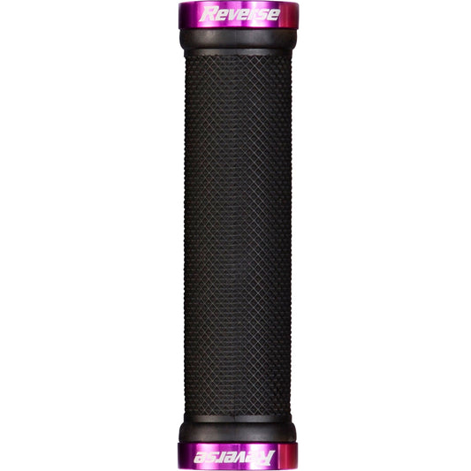 REVERSE COMPONENTS CLASSIC Lock-On Grips, Black/Purple
