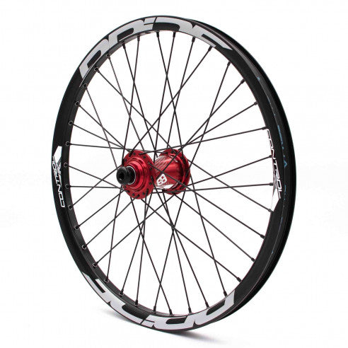 Para Kół PRIDE 20" (406mm) Control V1 Disc Osie 20/10mm Czerwone
