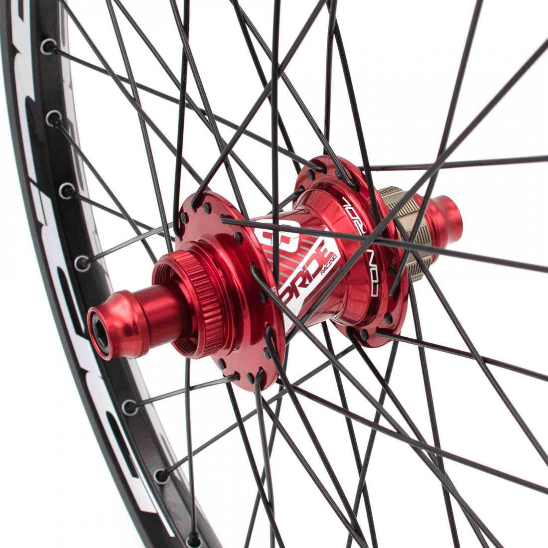 Para Kół PRIDE 20" (406mm) Control V1 Disc Osie 20/10mm Czerwone