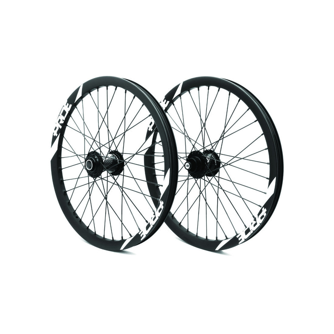 Para kół PRIDE 20" (406mm) Carbone Wave Matt White Disc Control V2 Osie 20/15mm Czarny/Biały