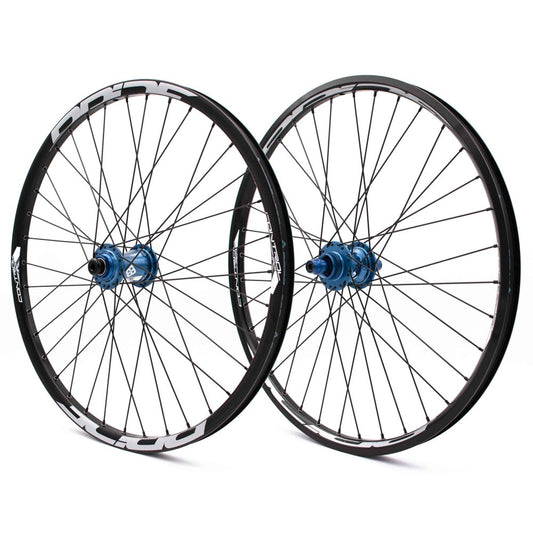 Para kół PRIDE 20" (451mm) Control V2 Disc Osie 10/15mm Niebieski