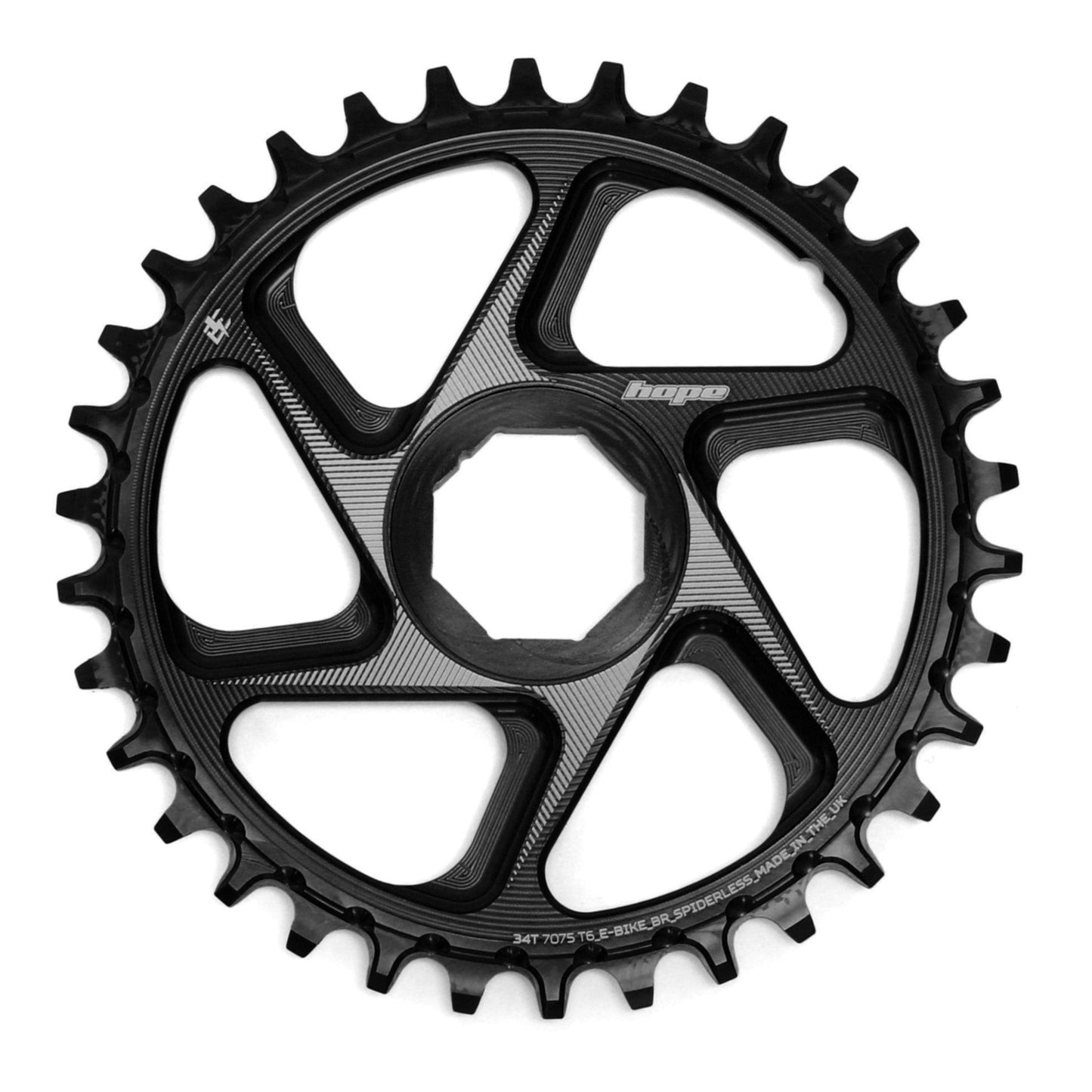 Tarcza łańcuchowa Mono HOPE R22 9/10/11/12V Direct Mount E-Bike BROSE Black