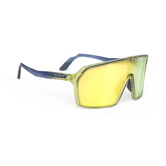 Okulary RUDY PROJECT SPINSHIELD Crystal Niebieskie/Żółte Soczewki RP Optics Multilaser Yellow