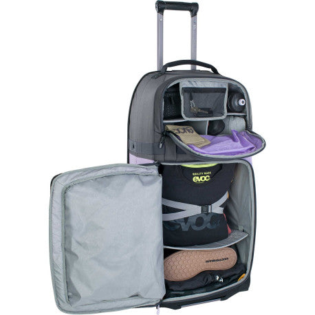 Torba podróżna EVOC WORLD TRAVELLER 125 L czarny/fioletowy