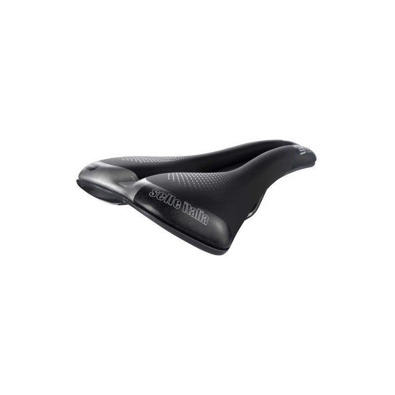Siodło SELLE ITALIA S 5 SUPERFLOW L, szyny Fec, czarne