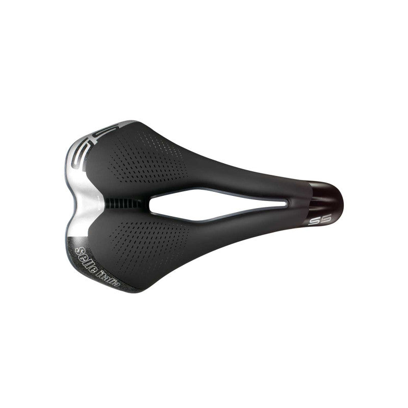 Siodło SELLE ITALIA S 5 SUPERFLOW L, szyny Fec, czarne
