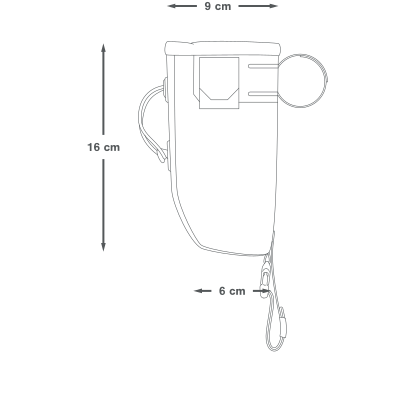 Torba na kierownicę APIDURA BACKCOUNTRY FOOD POUCH 0.8 L Czarny Szary