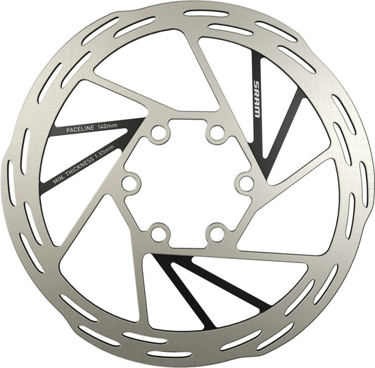 SRAM PACELINE 6-Hole Disc, Silver/Black