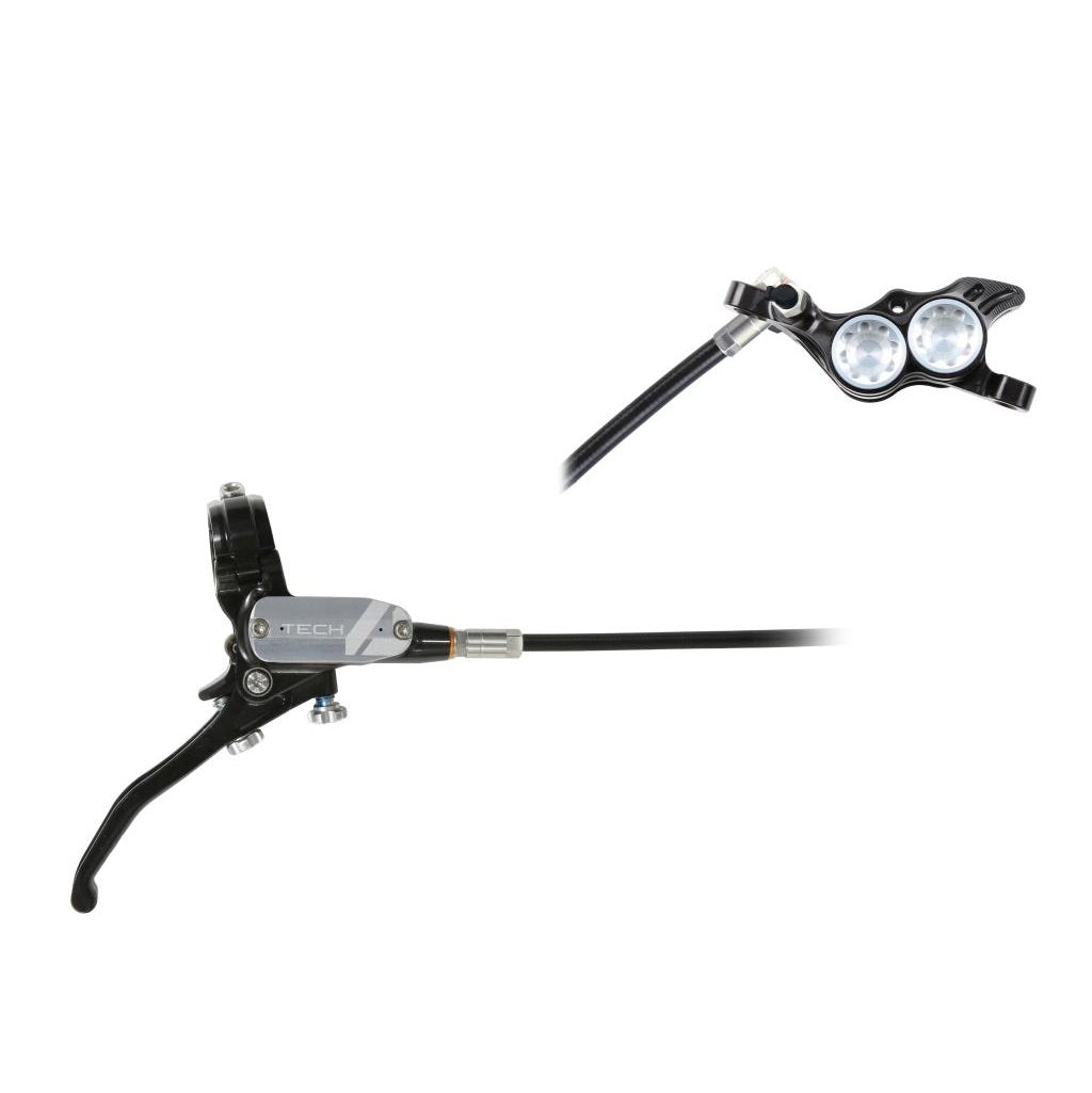 Hamulec tylny HOPE TECH 4 E4 czarny/srebrny
