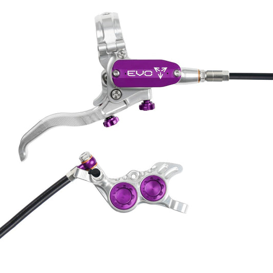 Hamulec tylny HOPE TECH 4 EVO GR4 srebrny/fioletowy