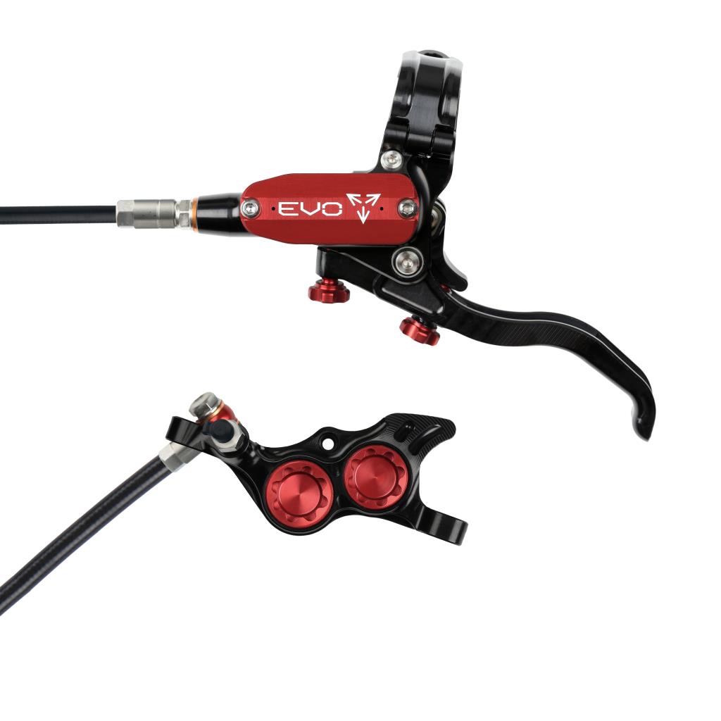 Hamulec przedni HOPE TECH 4 EVO TR4 czarny/czerwony