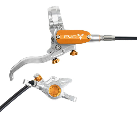 Hamulec tylny HOPE TECH 4 EVO X2 PM srebrny/pomarańczowy
