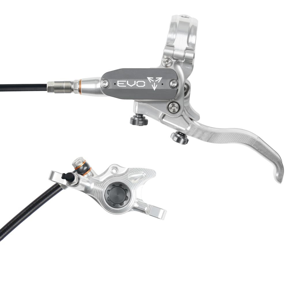 Hamulec przedni HOPE TECH 4 EVO X2 PM srebrny/dymny