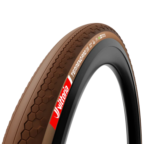 VITTORIA Terreno Pro T10 Hardpack 700x45c Gravel Race Natural Tubeless Ready Miękka beżowa opona Q2 2025