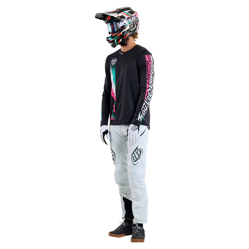 TROY LEE DESIGNS SPRINT FULL PULL Long Sleeve Jersey Black 2025