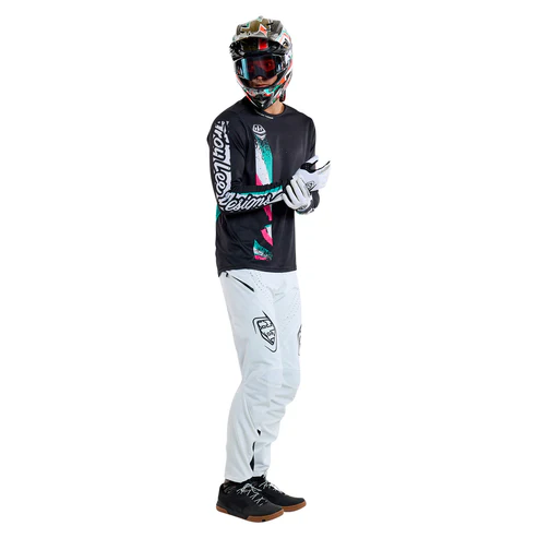 TROY LEE DESIGNS SPRINT FULL PULL Long Sleeve Jersey Black 2025