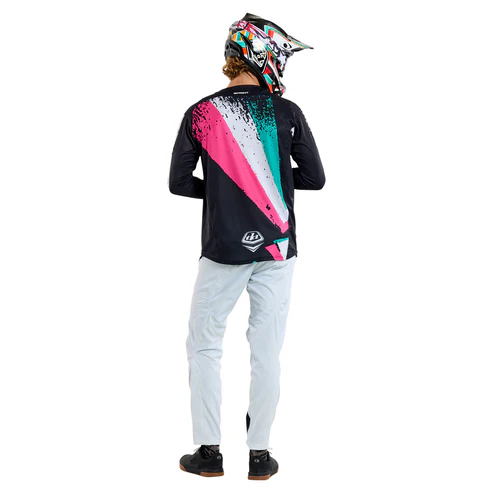 TROY LEE DESIGNS SPRINT FULL PULL Long Sleeve Jersey Black 2025