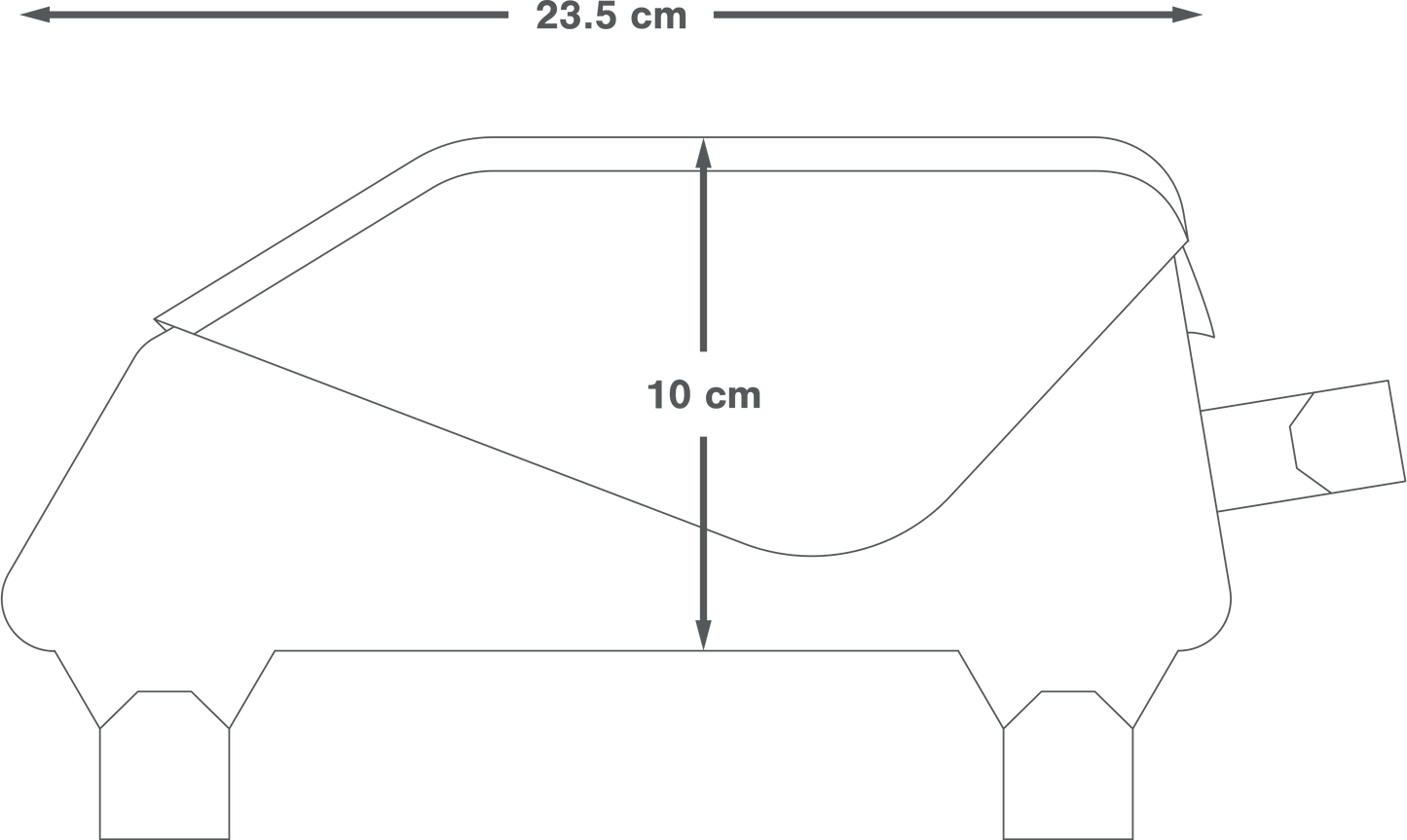 Frame Bag APIDURA RACING TOP TUBE PACK 1 L Black
