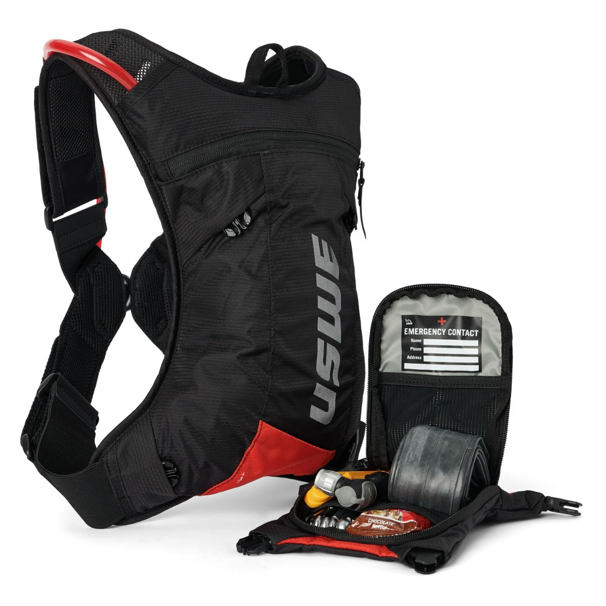 USWE MTB HYDRO 3 L Hydration Bag Black/Red
