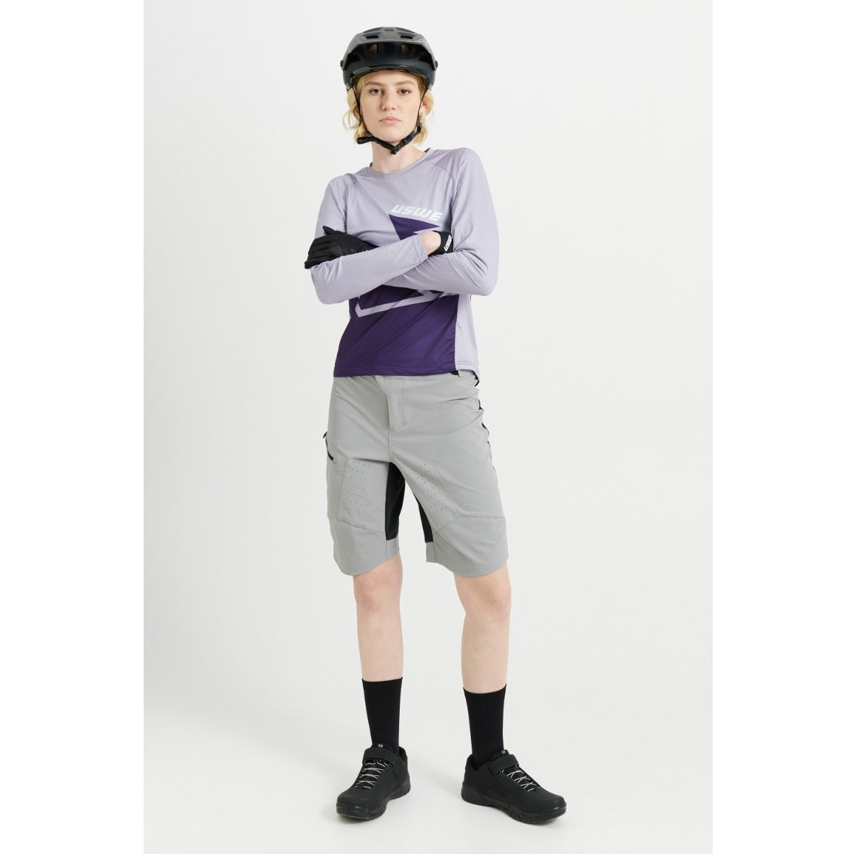 Damska koszulka z długim rękawem USWE BERG MTB Lavender