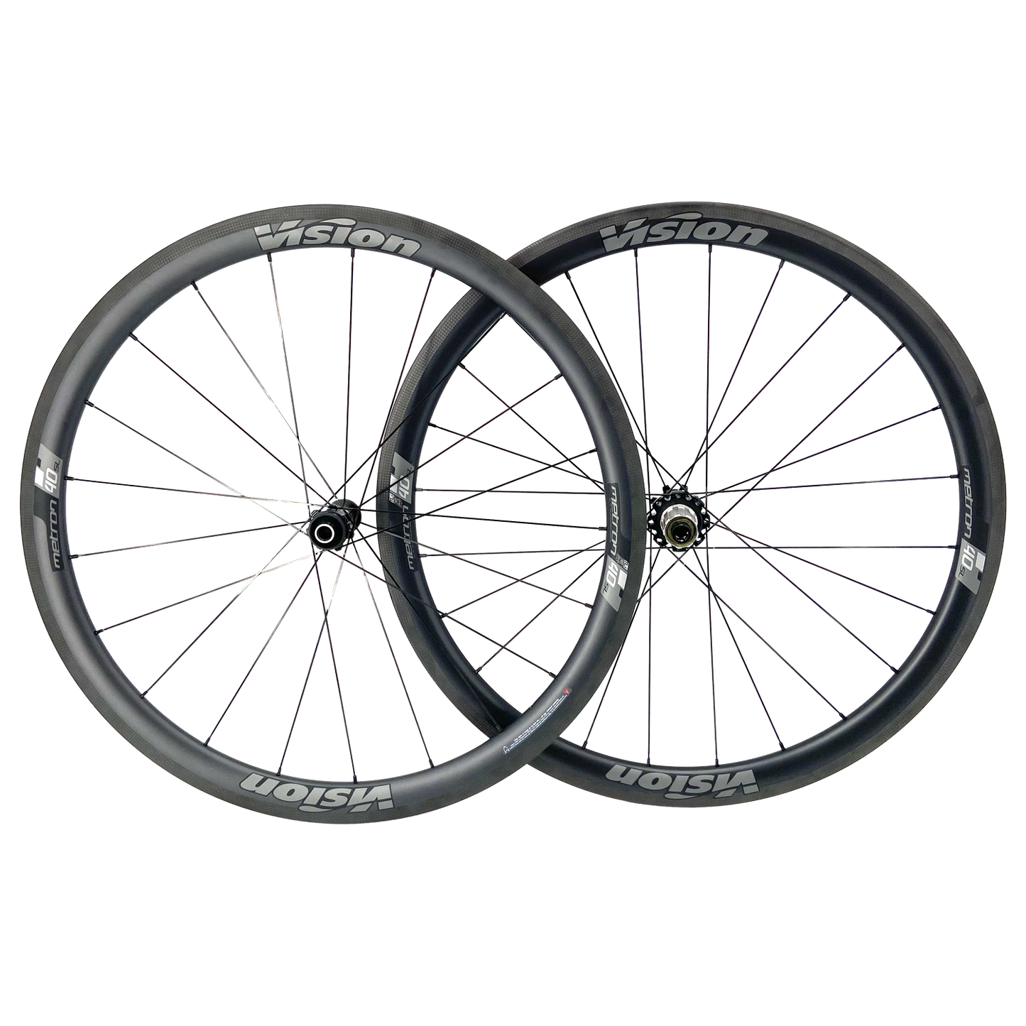 Pair of VISION METRON 40 SL 3K Tubeless Ready Wheels (Center Lock)