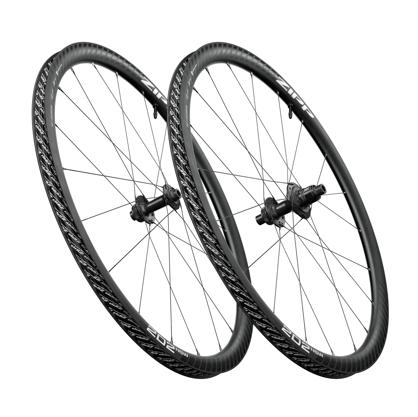 Pair of ZIPP 202 NSW A1 Tubeless-Ready Wheels (Center Lock)
