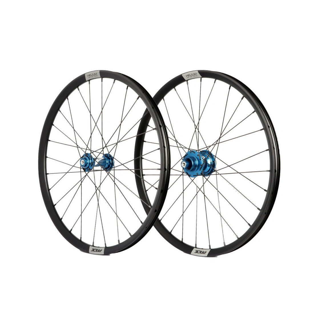 PRIDE 20" (406mm) Control V1 Helium M24 Disc Axes 20/10mm Blue Wheel Pair