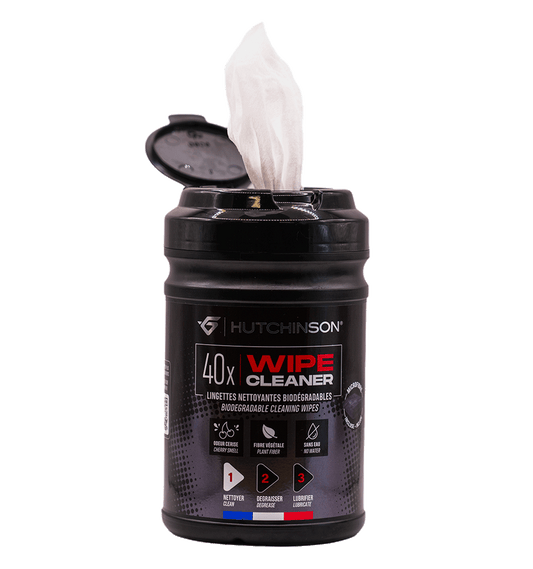 Chusteczki czyszczące HUTCHINSON WIPE CLEANER (x40) + 1 ściereczka z mikrofibry Cleaner