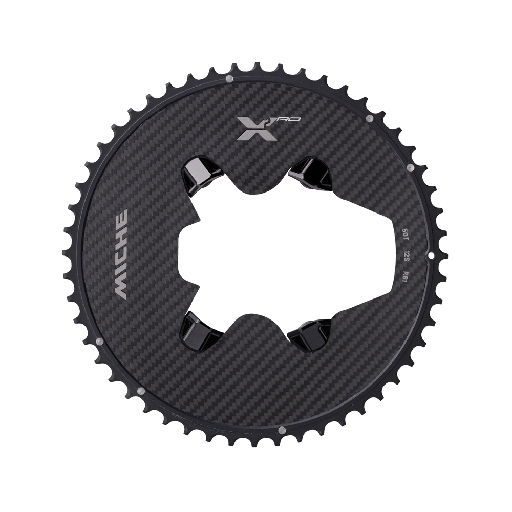 Zewnętrzna tarcza łańcuchowa MICHE X2 RD R81 12V do Shimano R8100 z czujnikiem mocy