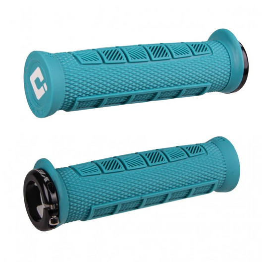 Chwyty ODI ELITE PRO V2.1 Lock-on 130 mm turkusowy